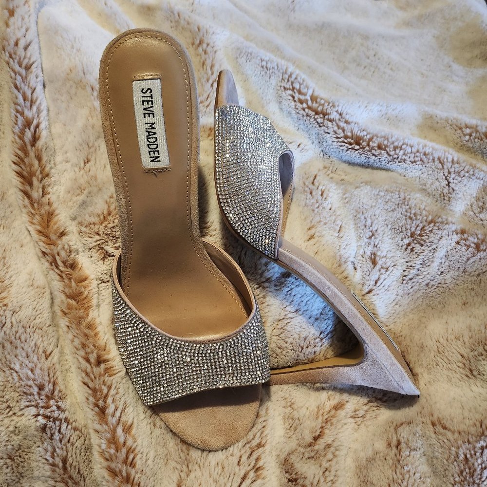 Rhinestone high heels